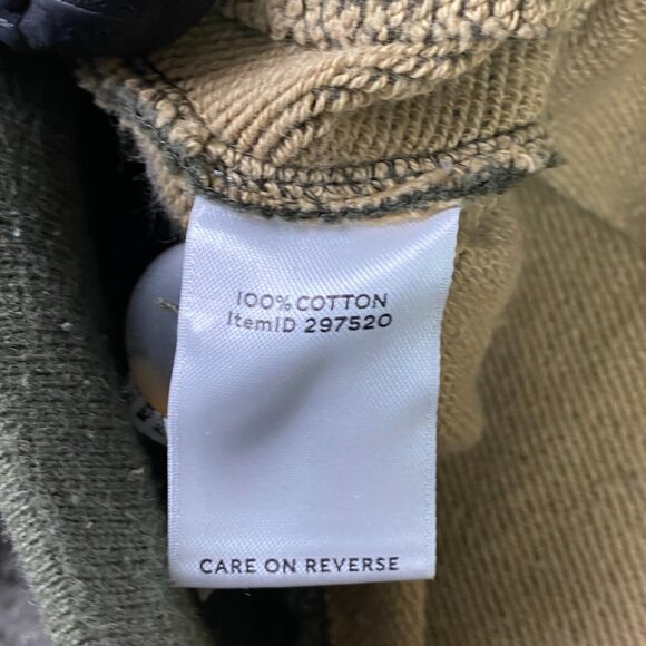 LL Bean Signature Shawl Collar Cardigan Sweatshirt Sweater Men's Medium Green - Picture 7 of 10